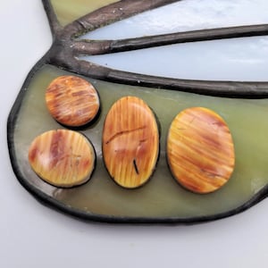 15% OFF Orange Spiny Oyster Small Shell Oval Cabochons/ backed/ set of 4