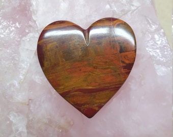 35% OFF Large Blood Onyx Heart Cabochon/ backed/ seconds