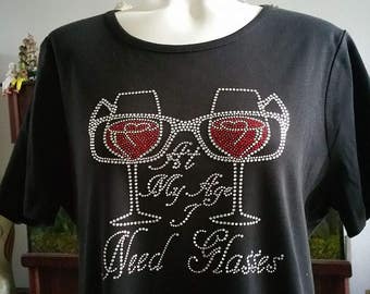 bling wine shirts