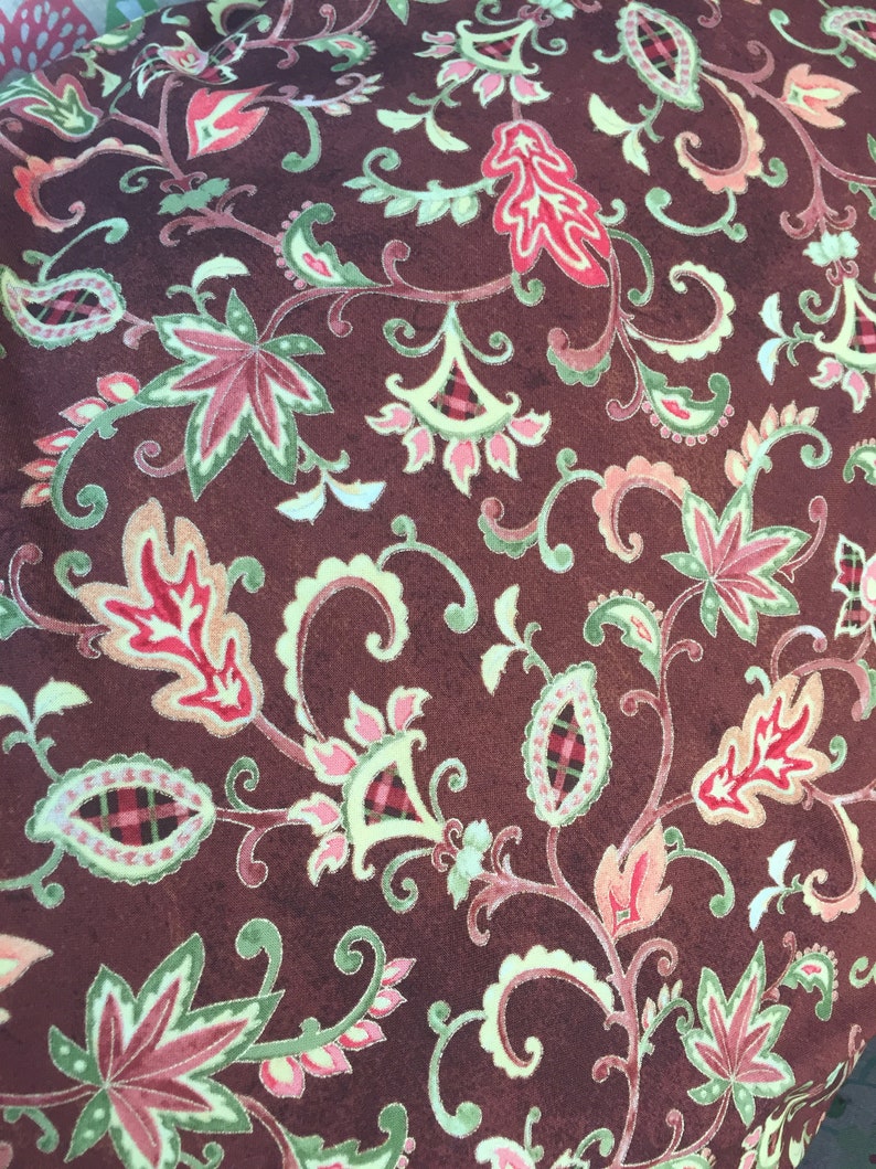 Fall FloralPaisley hand crochet pillow case with bow