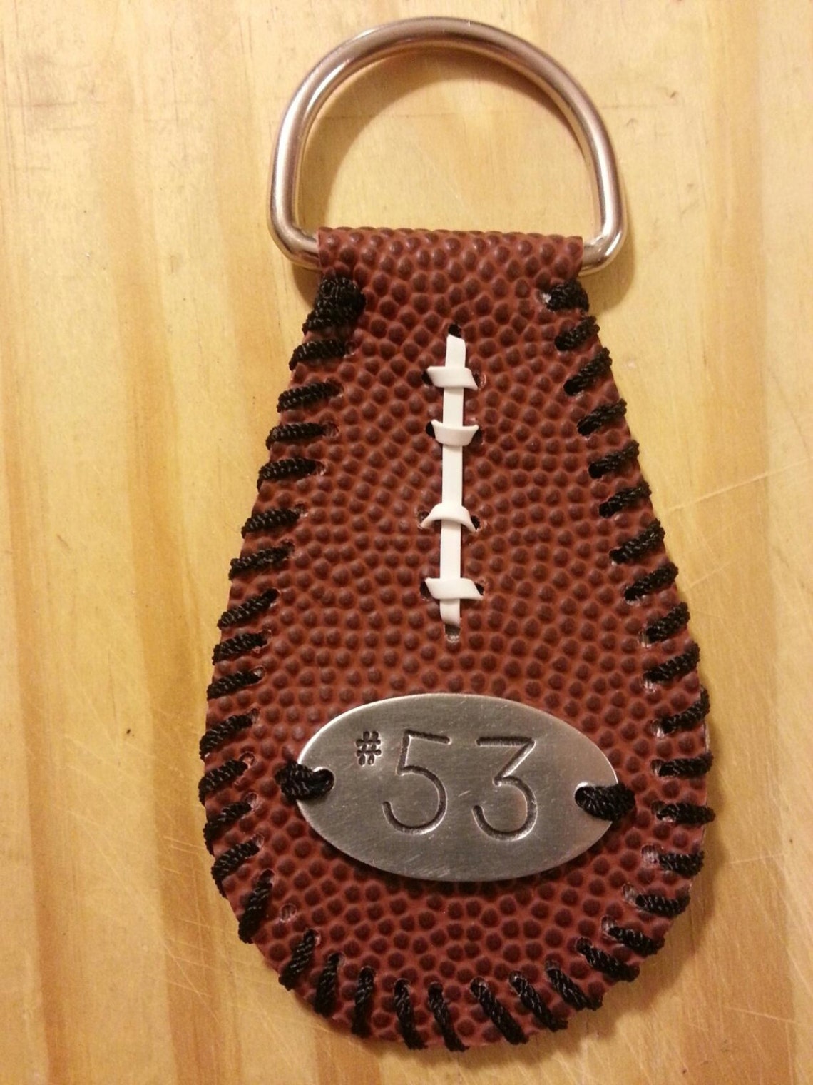 Personalized Football Keychain Etsy