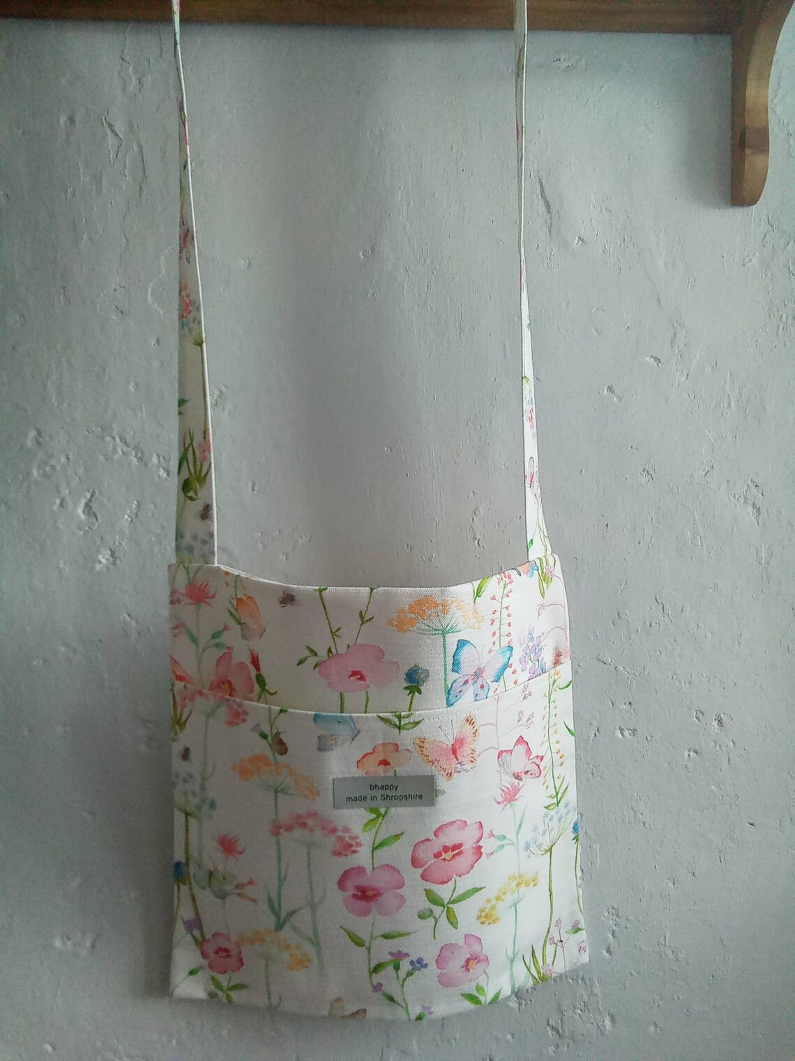 Large Shoulder Peg Bag Fibre Naturelle Floral Fabrics Free P&P Etsy