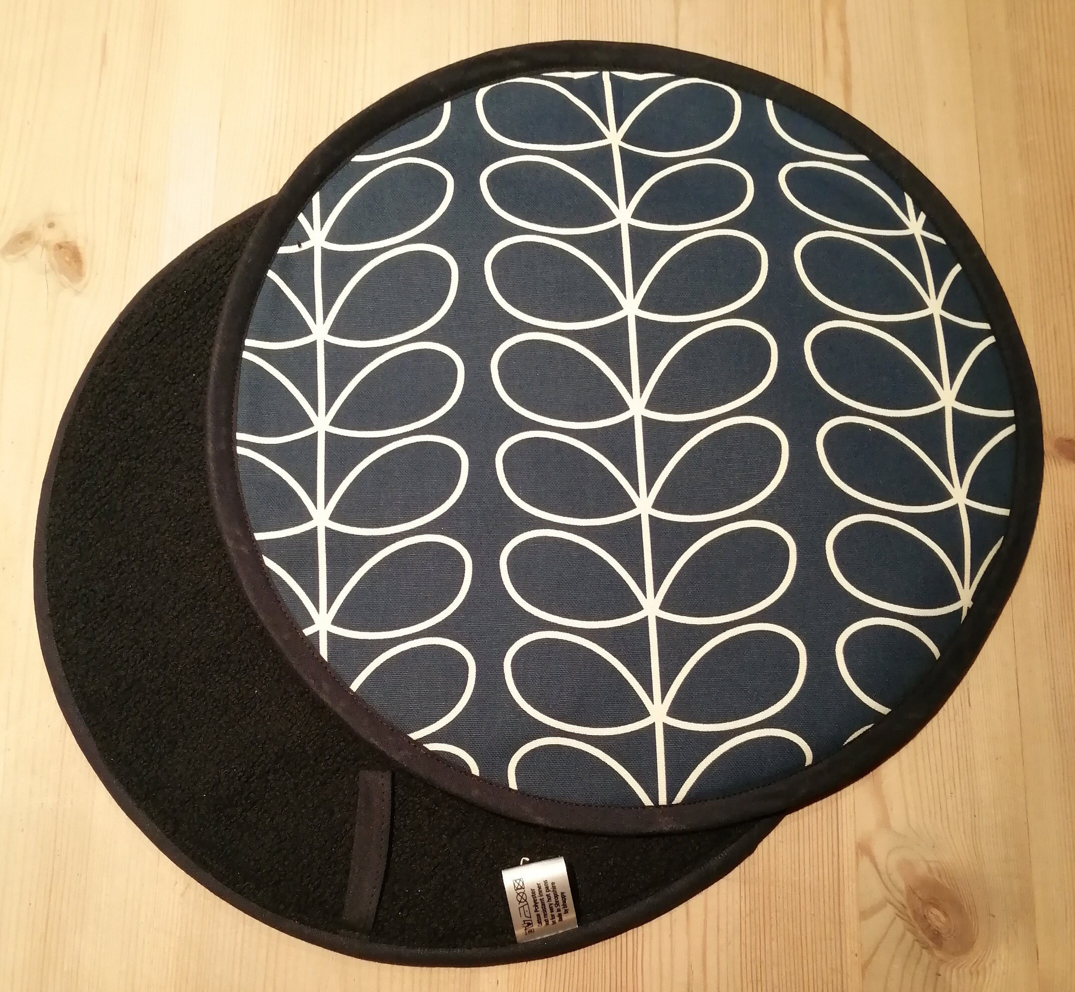 Pair of Aga Hob Covers Orla Kiely Navy Whale Linear Stem. Etsy