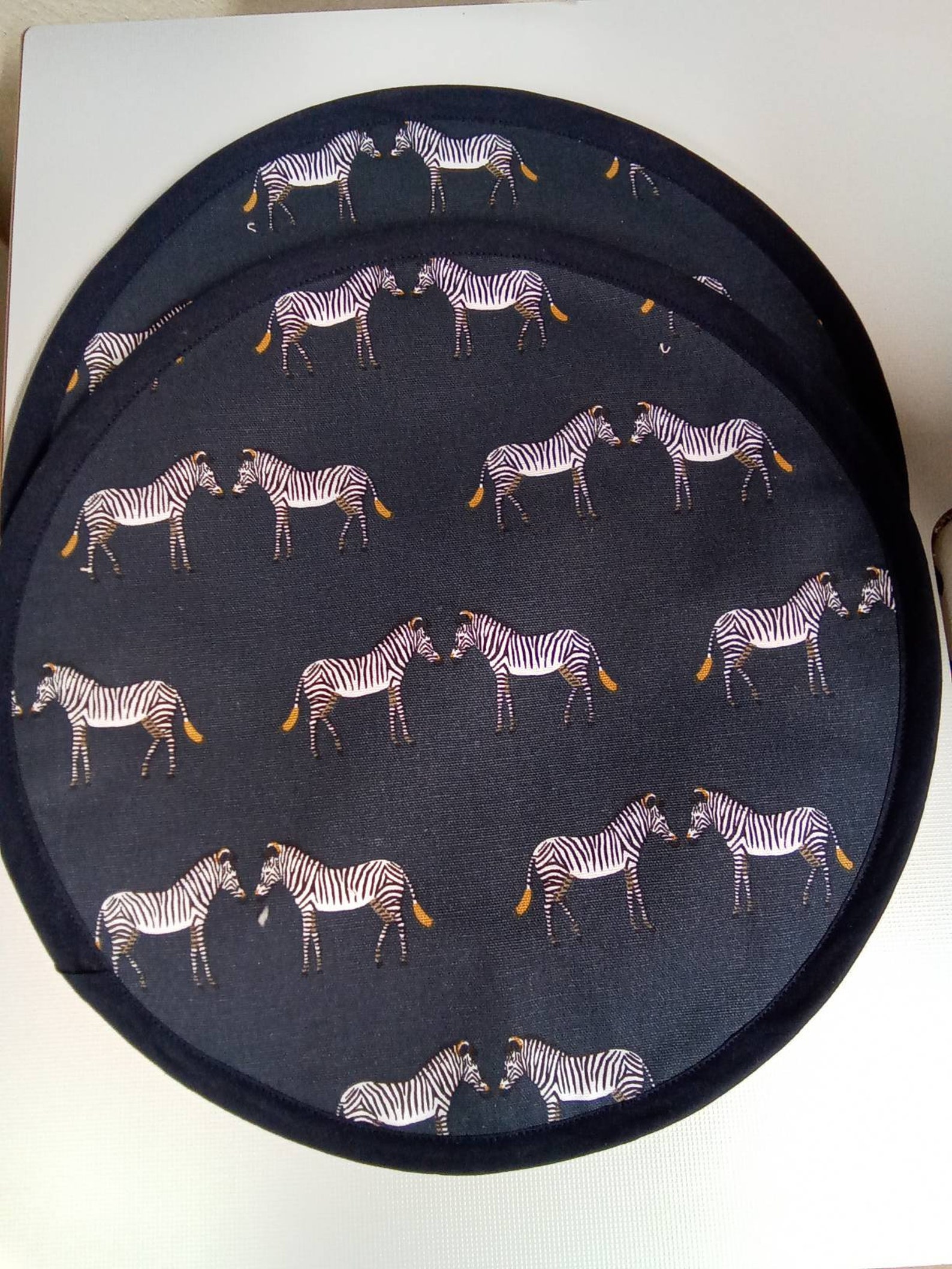 Pair of Aga Hob Covers Sophie Allport Zebra Fabric Free P&P Etsy