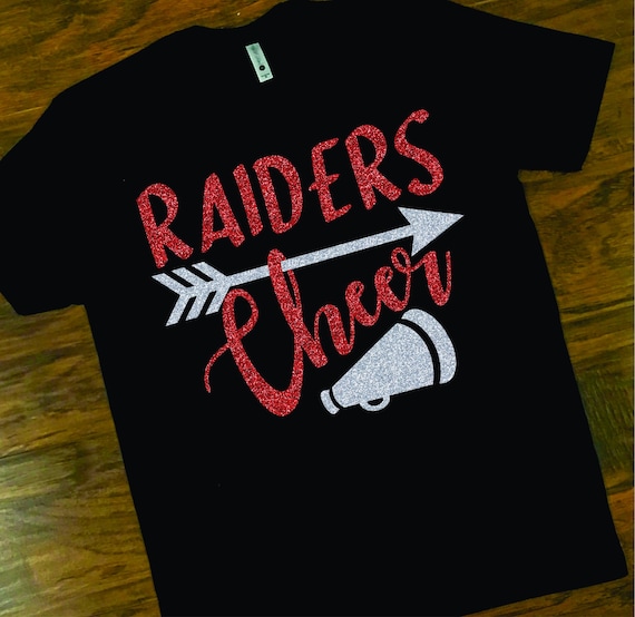 Raiders Cheer Tee Raiders Cheerleader Tee Cheer Mom Shirt | Etsy