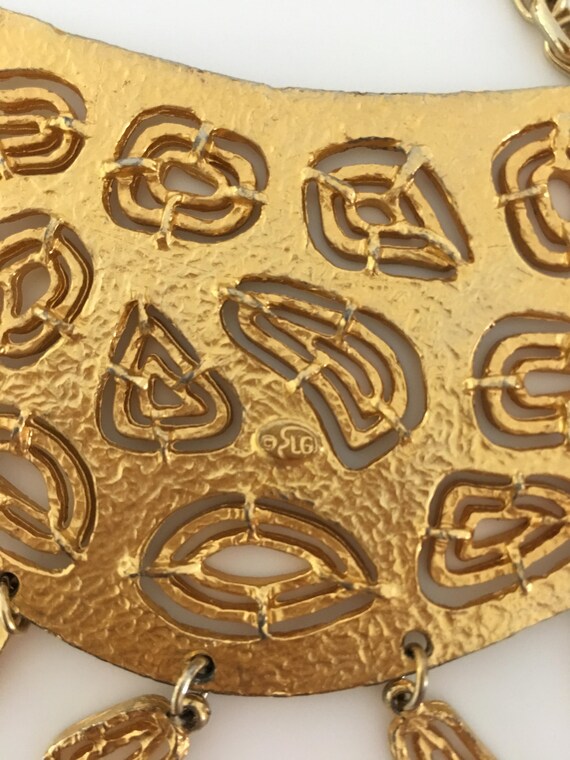 Modernist Abstract Statement Necklace - image 3