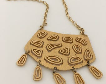 Modernist Abstract Statement Necklace