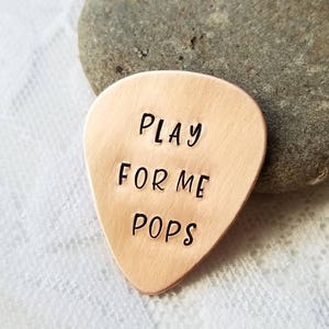 Guitar Pick, Personalized Pick, Custom Pick, Gift for Men, Gift For Dad, Customized Plectrum, Music Lover, Hand Stamped Pick, Guitarist Gift image 5