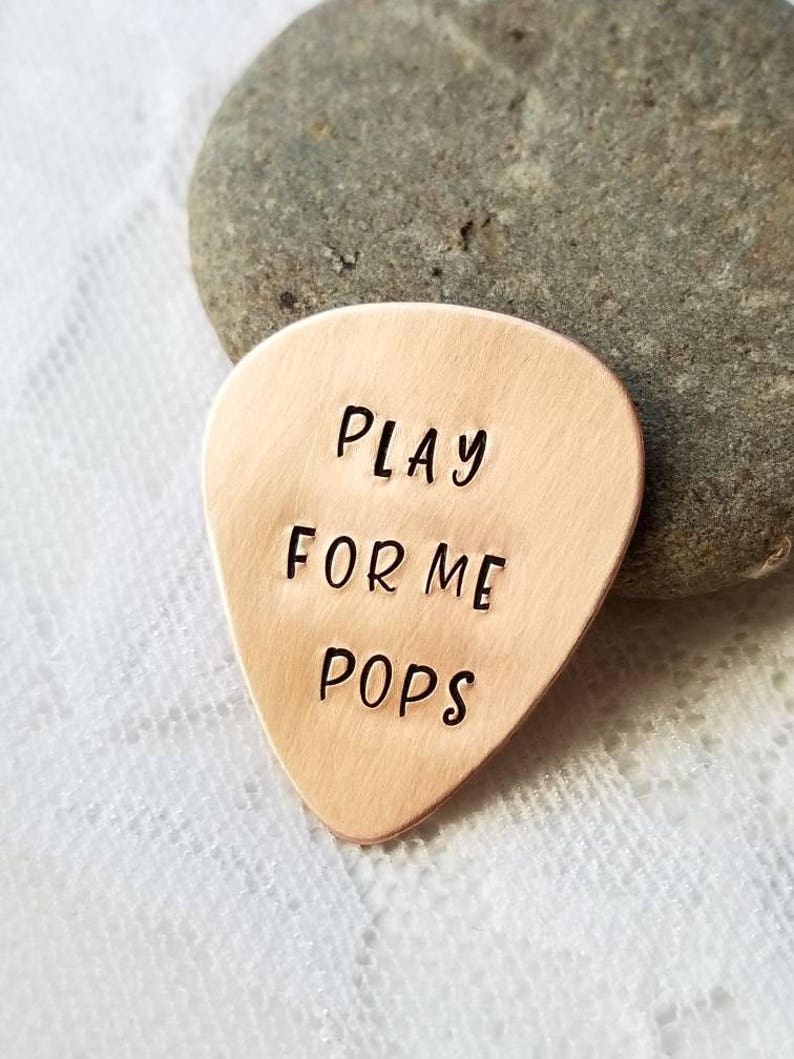 Guitar Pick, Personalized Pick, Custom Pick, Gift for Men, Gift For Dad, Customized Plectrum, Music Lover, Hand Stamped Pick, Guitarist Gift image 5