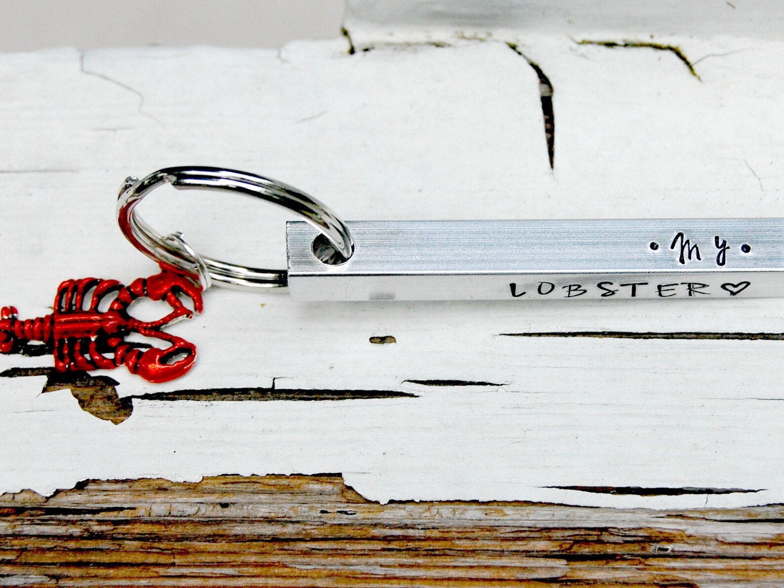 You're My Lobster Lobster Keychain Stamped Bar Keychain Etsy