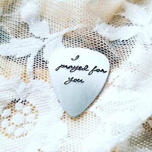 Guitar Pick, Personalized Pick, Custom Pick, Gift for Men, Gift For Dad, Customized Plectrum, Music Lover, Hand Stamped Pick, Guitarist Gift image 2