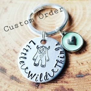 Love Monster, Long Distance Keychain, BFF Keychain, Love Keychain, Mothers Day Gift, I Love You Gift, Me Luv You, Mother's Day Gift From Kid image 4