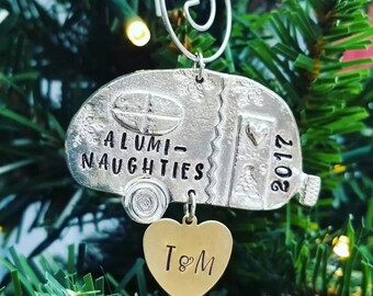 2025 Ornament, Camper Ornament, Personalized Ornament, 2025 Christmas Ornament, Family Keepsake Ornament, Happy Camper, Pewter Ornament, WNC
