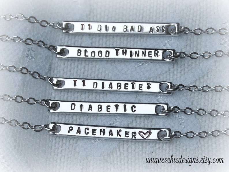 Medical ID Bracelet, Medical Alert Bracelet, Med ID Bracelet, Hand Stamped ID Bracelet, Diabetes Bracelet, Medical Bracelet, Medical Alert image 4