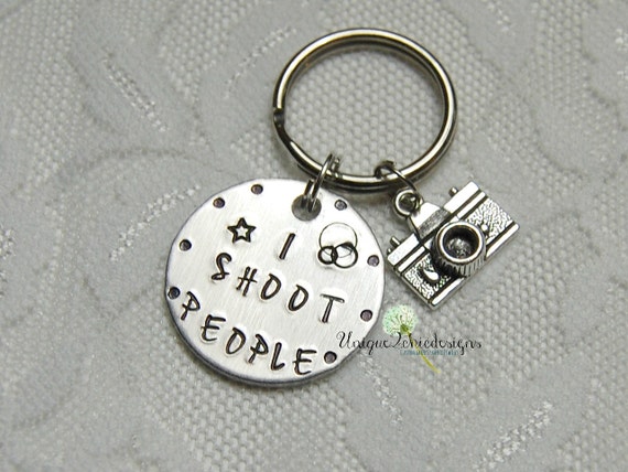 Custum keychain Gift Camper Gift OutdoorsCamping Vacation Gift Happy Camper Keychains \u2022 Hand Stamped Aluminum Couples Gift