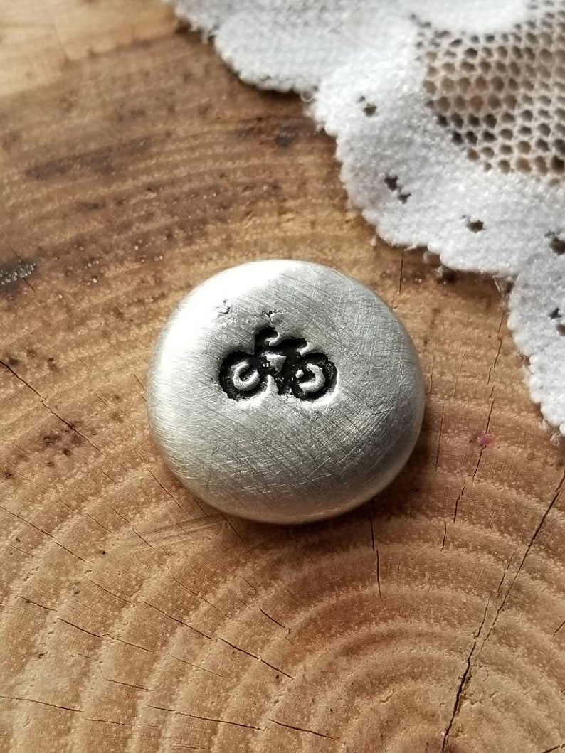 Pewter Blanks, Handstamping Blanks, Handcast Pewter, Pewter Pebble, Worry Stone, Worry Coin, Pocket Pebble, Handmade Pewter Coin, Raw Pewter image 10