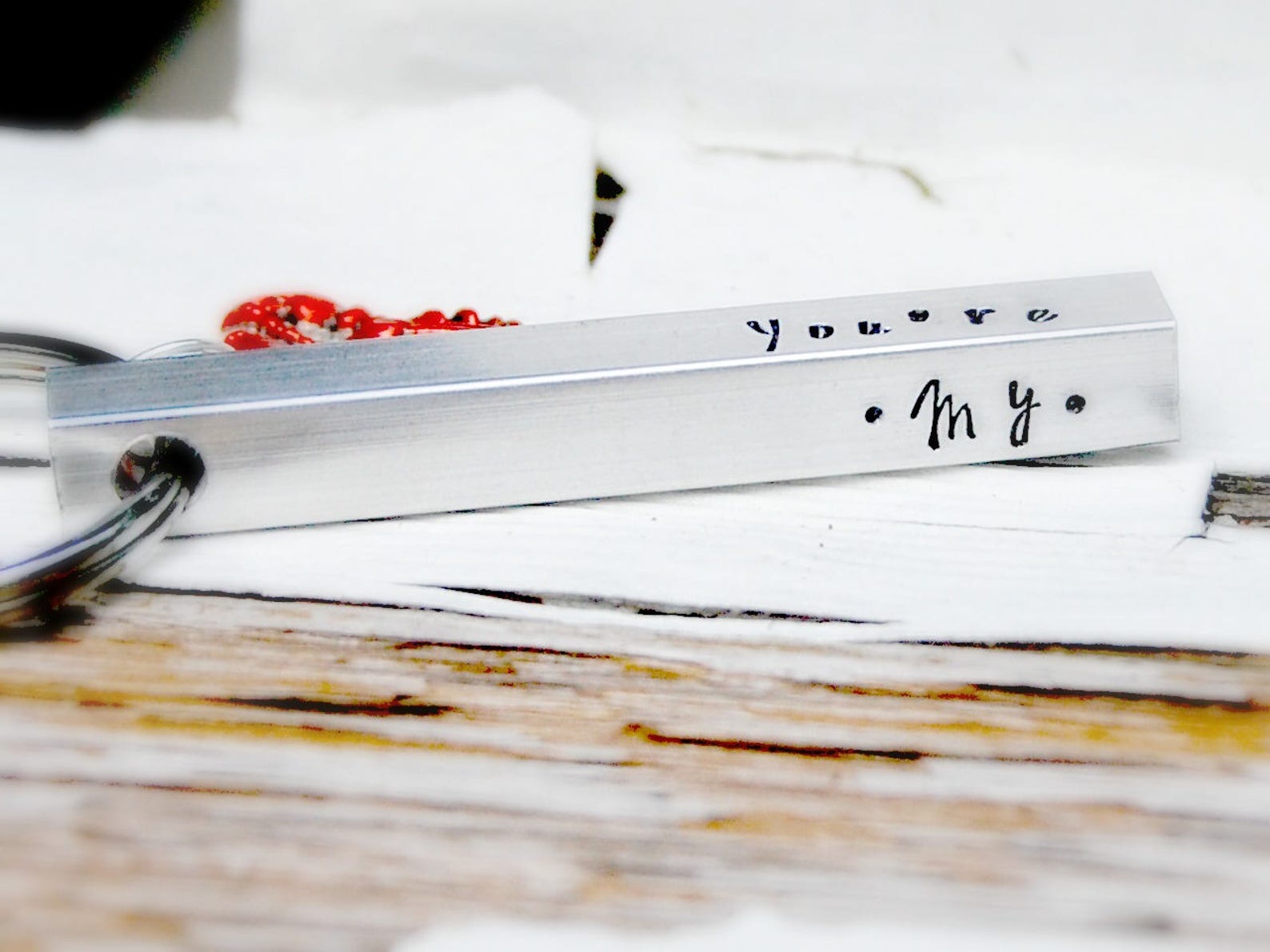 You're My Lobster Lobster Keychain Stamped Bar Keychain Etsy