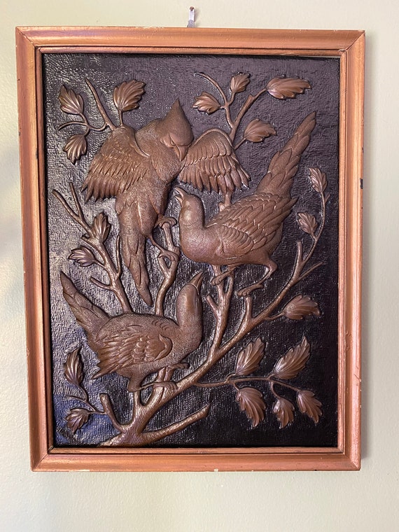 銅板 彫刻 レリーフ 絵画