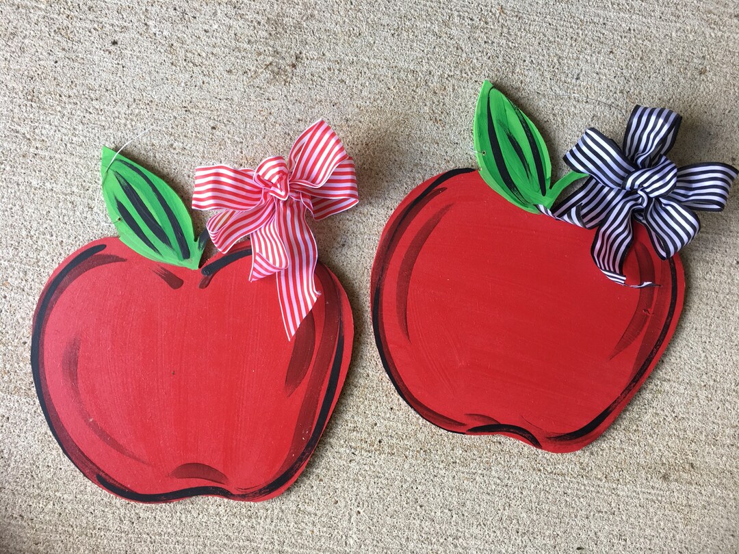 Teacher Door Hanger Apple Door Hanger Teacher Wreath Teacher