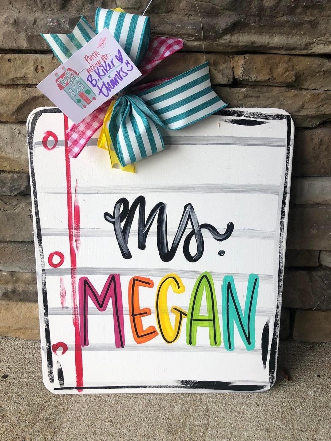 Teacher Door Hanger Classroom Sign