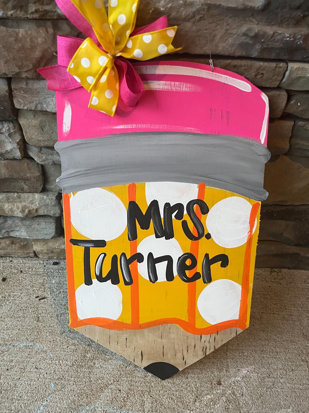 Personalized Teacher Door Hanger – Custom Classroom Door Sign – Teacher ...