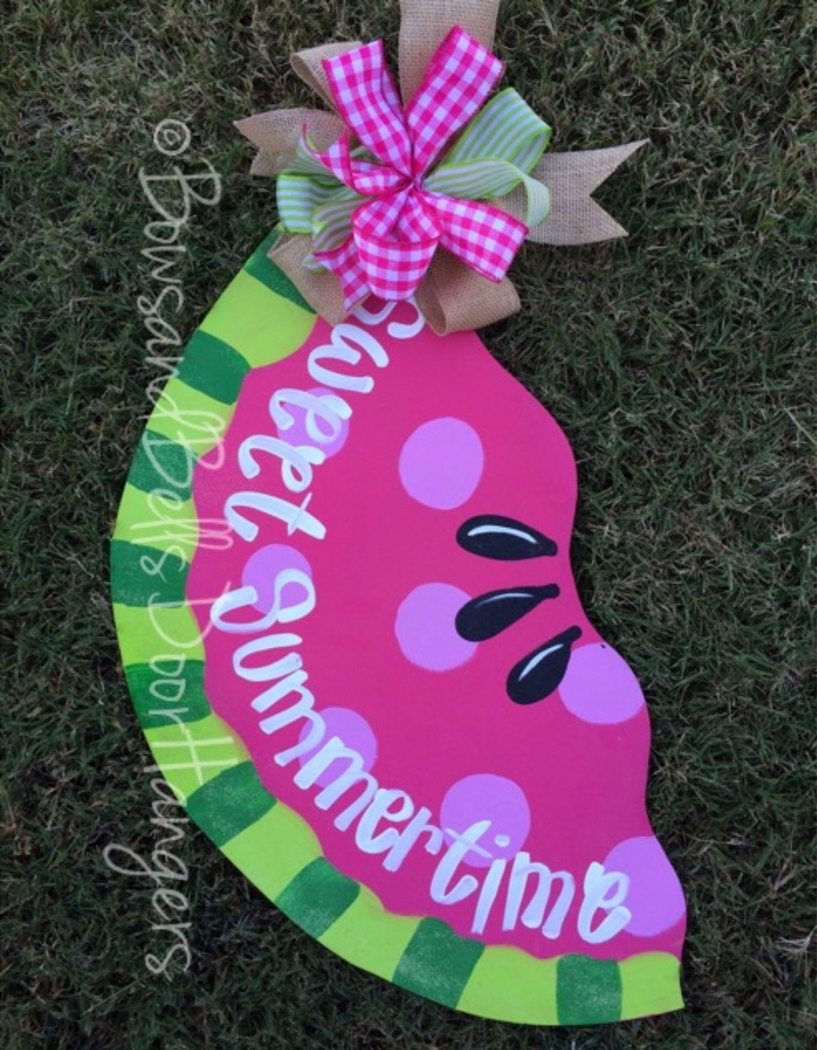 Summer Door Hanger Summer Wreath Summer Door Sign Etsy
