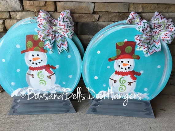 Snowglobe Doorhanger Christmas Door Hanger Winter Wreath Etsy