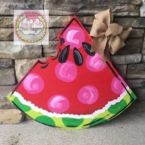 Watermelon slice door hanger | summer door hanger | summer wreath | summer door sign | Watermelon Doorhanger | watermelon decor