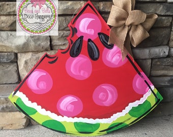 Watermelon slice door hanger | summer door hanger | summer wreath | summer door sign | Watermelon Doorhanger | watermelon decor