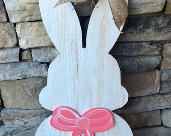 Vintage spring door sign | Easter decor | Spring doorhanger | Easter bunny doorhanger| Easter door sign| home gift