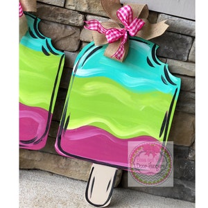 Summer doorhanger | popsicle doorhanger | summer door sign| Ice Crean