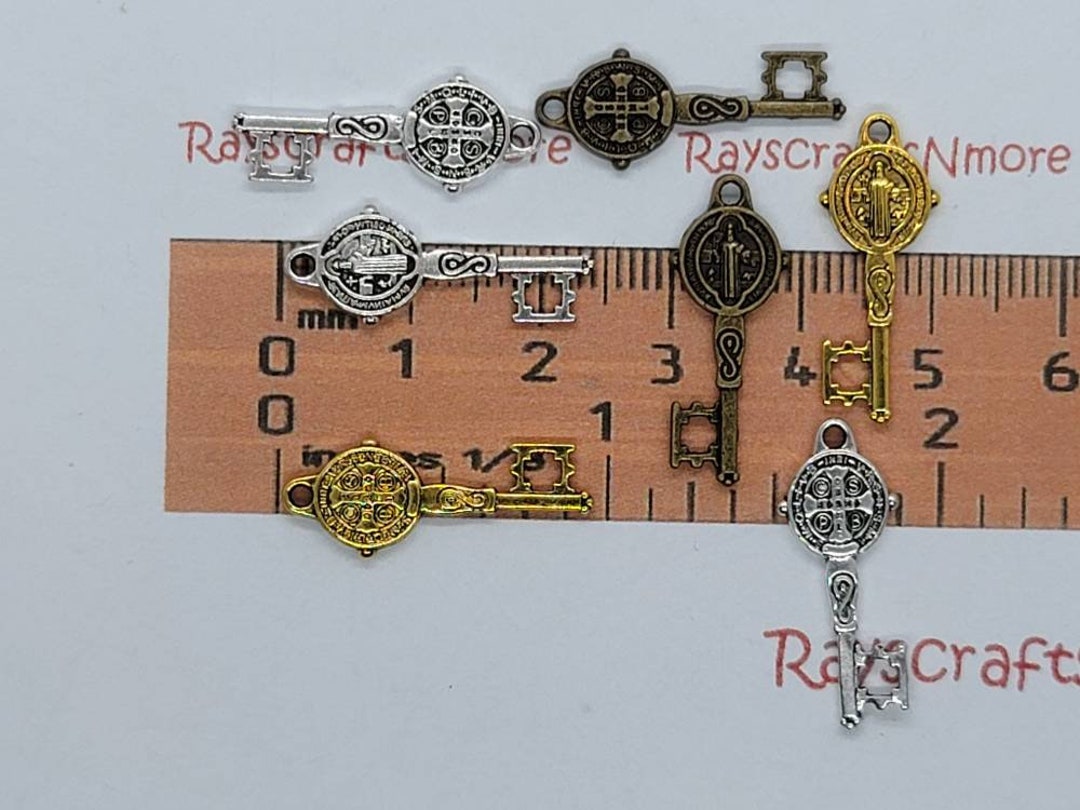 20pcssmall San Benito Key Pendant St Benedict Keysan Benito Etsy