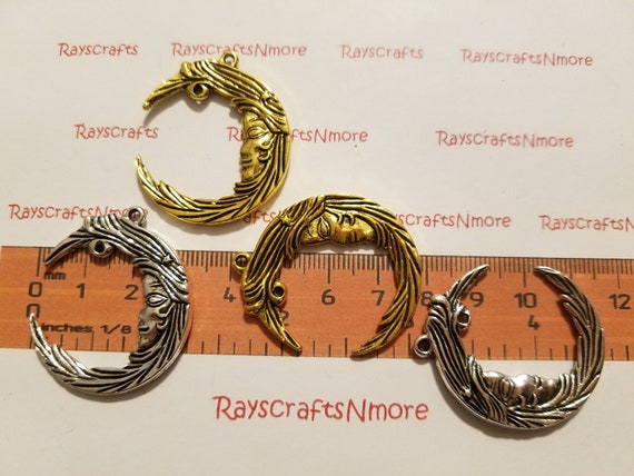 Crescent Moon Gauged Earrings - Available in 0-1/2 Crescent Moon Gauged Earrings - Available in 0-1/2