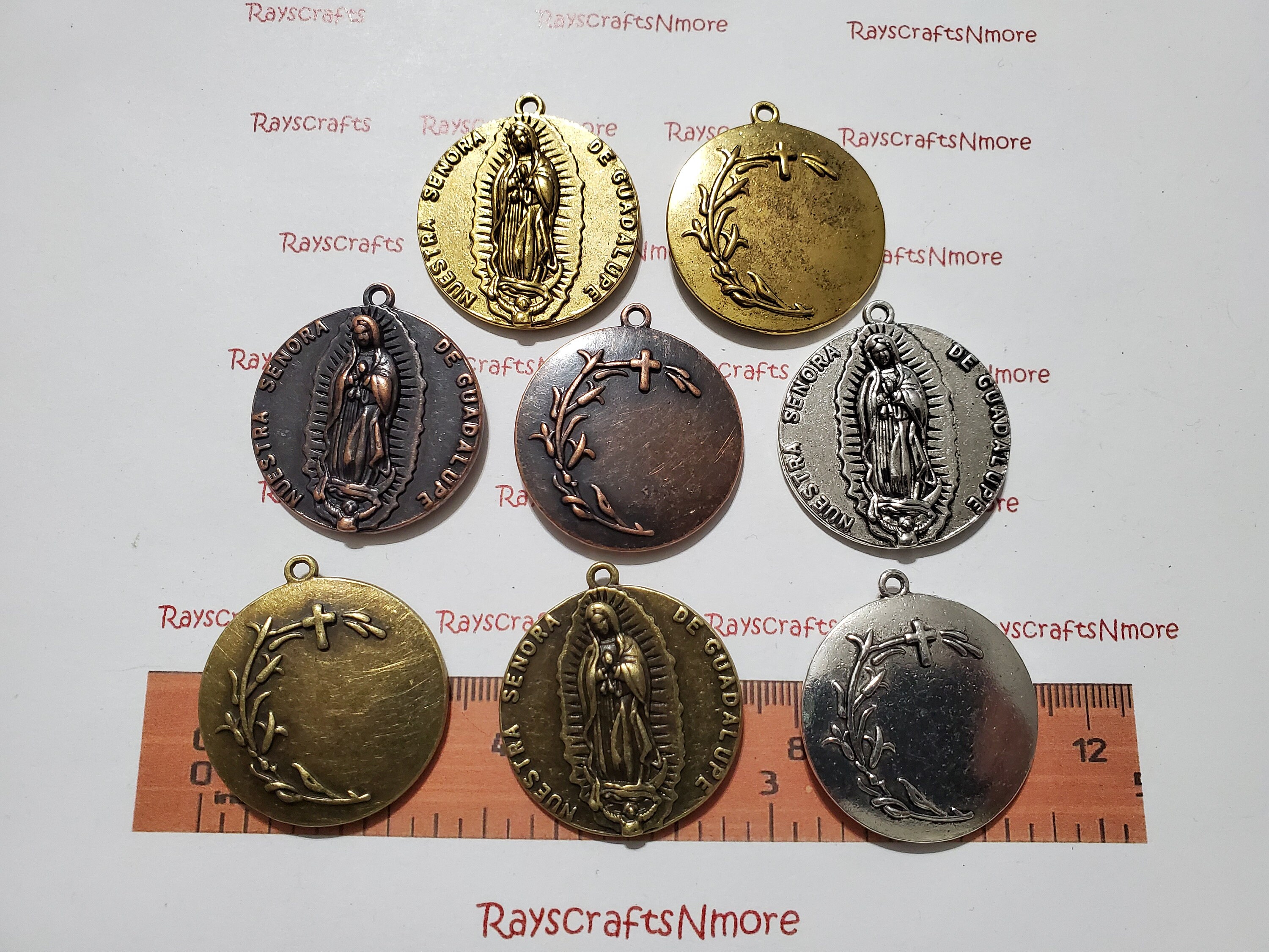 799646c01 2 Pcs - Our Lady of Guadalupe Pendant, Virgin Mary, Lady Guadalupe ...