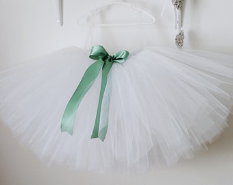 Ivory flower girl tutu, flower girl tulle skirt, flower girl dress, ivory tutu, girls tutu, white tutu, girls wedding tutu, girls tutu skirt