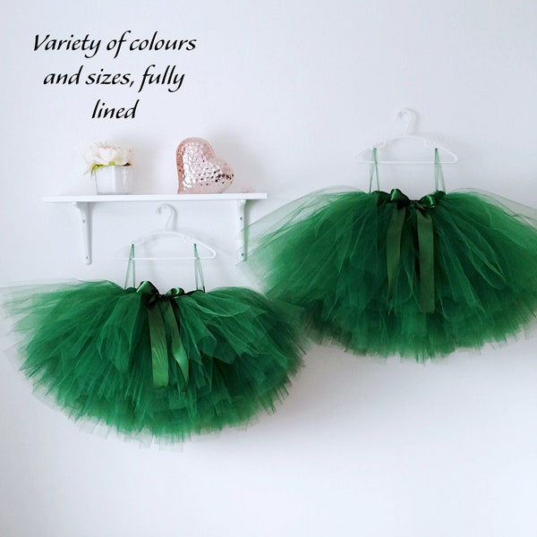 Green Flower Girl Tutu, Green Tutu, Flower Girl Dress, Forest Green Tutu, Sage Green Tutu, Flower Girl Tulle Skirt, Green Sage Tulle Dress