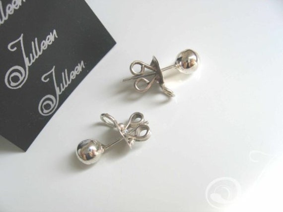Droopy Lobe Prop up Earring Backs. Sterling Silver 925 Ball