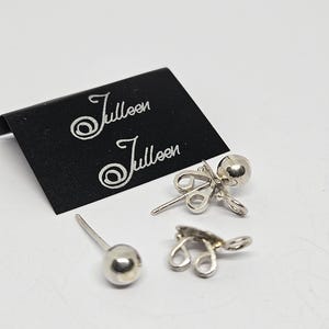 Droopy Lobe Prop Up Ohrring-Verschluss. Sterling Silber 925 Kugel Ohrring mit Lobe Heber zurück. Der Original Lobe Heber von Julleen Jewels