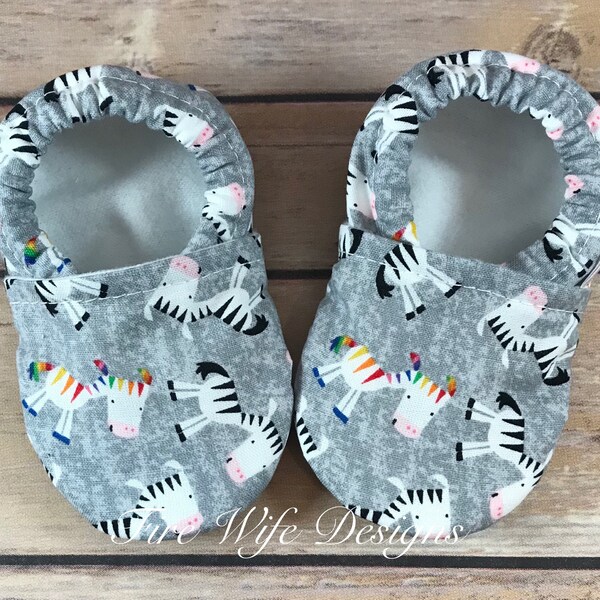 Baby Zebra Shoes Etsy