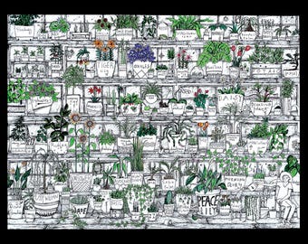 A impressão artística do jardineiro