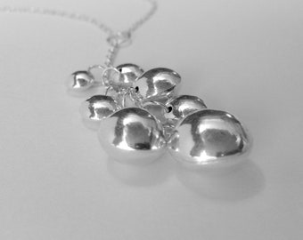 Sterling silver seven berries pendant