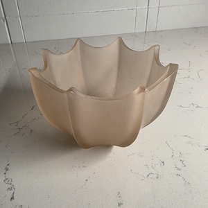 Art Deco Pink Depression Glass Light/Lamp Umbrella Shade