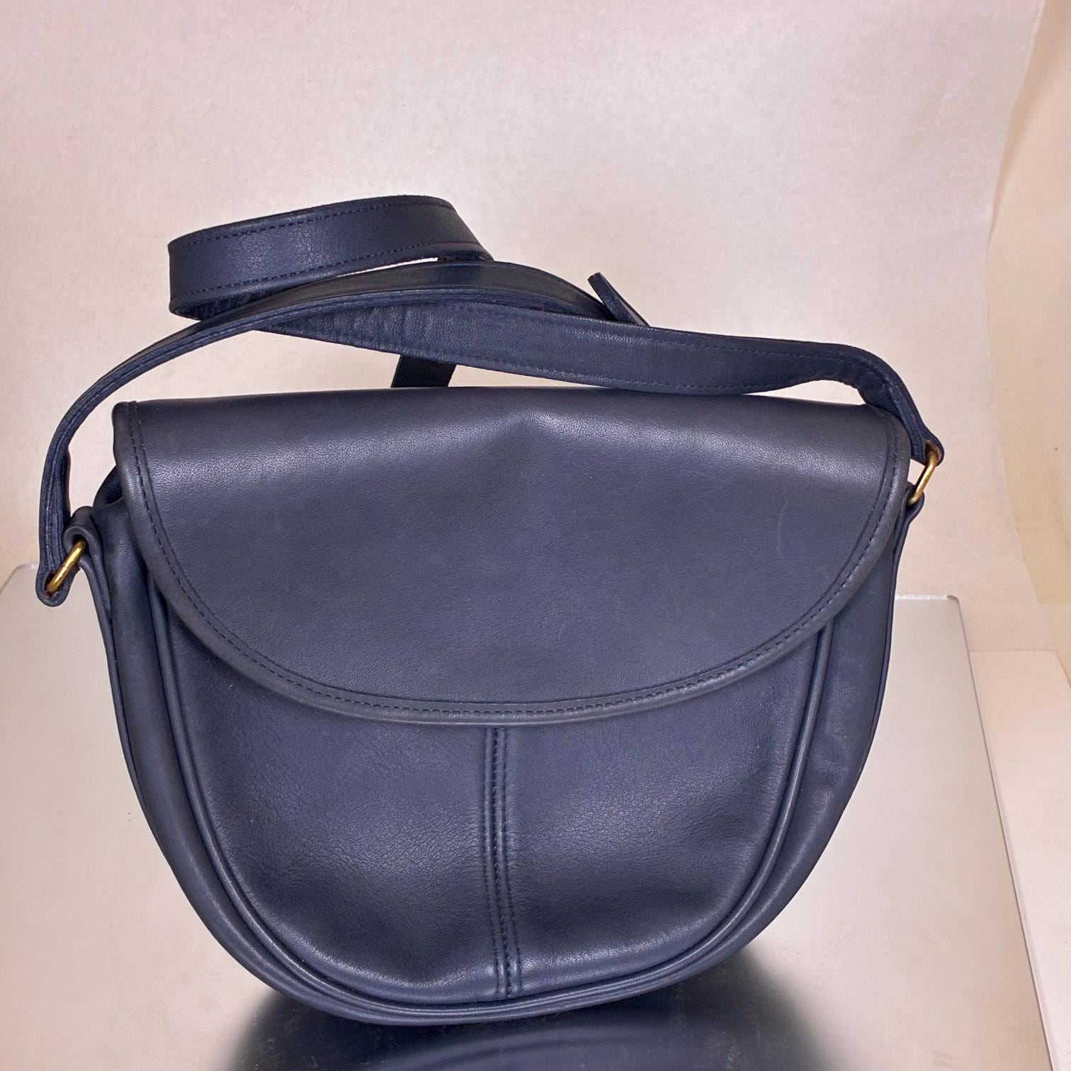 Coach Handbags Vintage Navy Blue - Etsy