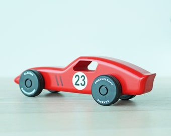 Personalized Wooden Toy Car - Gift For Boys - HandCrafted Toy - CL 01 - Inspired by an Italian Race Car