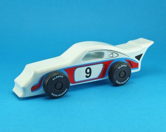 Wooden Toy Race Car, Toy Car Gift, Emanuel Rufo Classic Car, Wooden Car for kids, boys, CL 24 Inspired by a Charismatic European Race Car