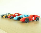 Juego de coches de madera - Juguete de madera hecho a mano para niños y niñas - EmanuelRufo Classic Cars (juego de 5 coches)