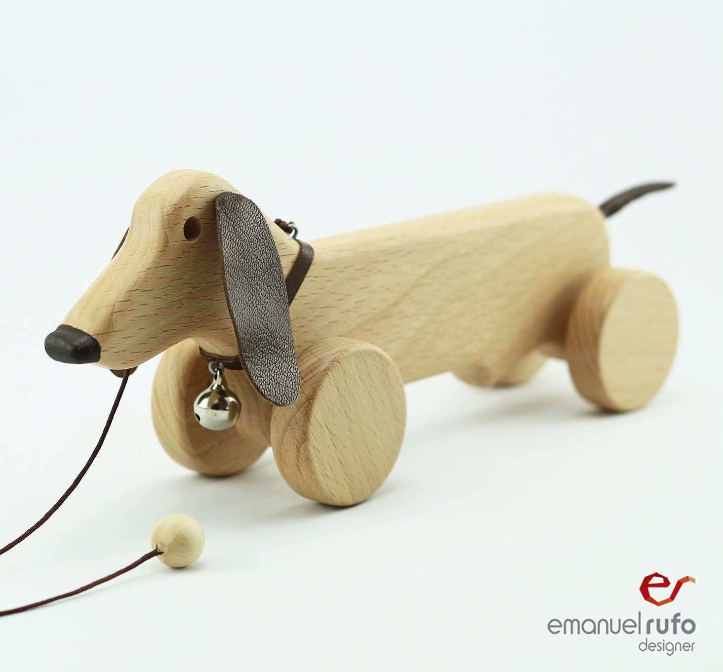 Personalized Wooden Toy Wooden Dog Toy Eco Friendly Pull Toy Etsy