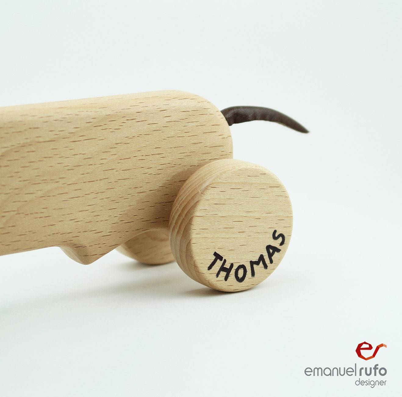 Personalized Wooden Toy, Wooden Dog Toy, Eco Friendly Pull Toy