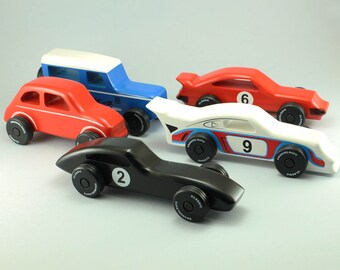 HANDMADE wooden toy car set - EmanuelRufo Classic Cars (set of 5 cars)