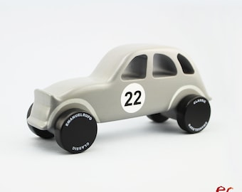 Wooden Toy Car for Kids, Boys, Inspired by the Popular French Classic Car 2CV.